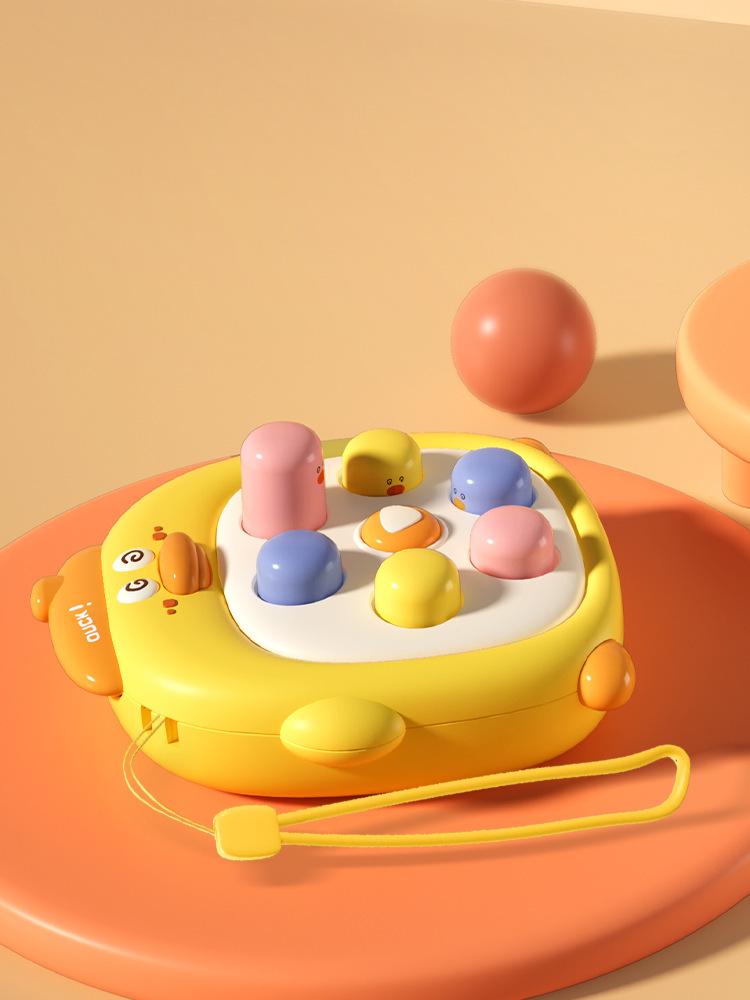 

Pocket-Sized Duck Press-and-Squeeze Toy: A Stress Relief and Early Education Puzzle for Kids and Parents