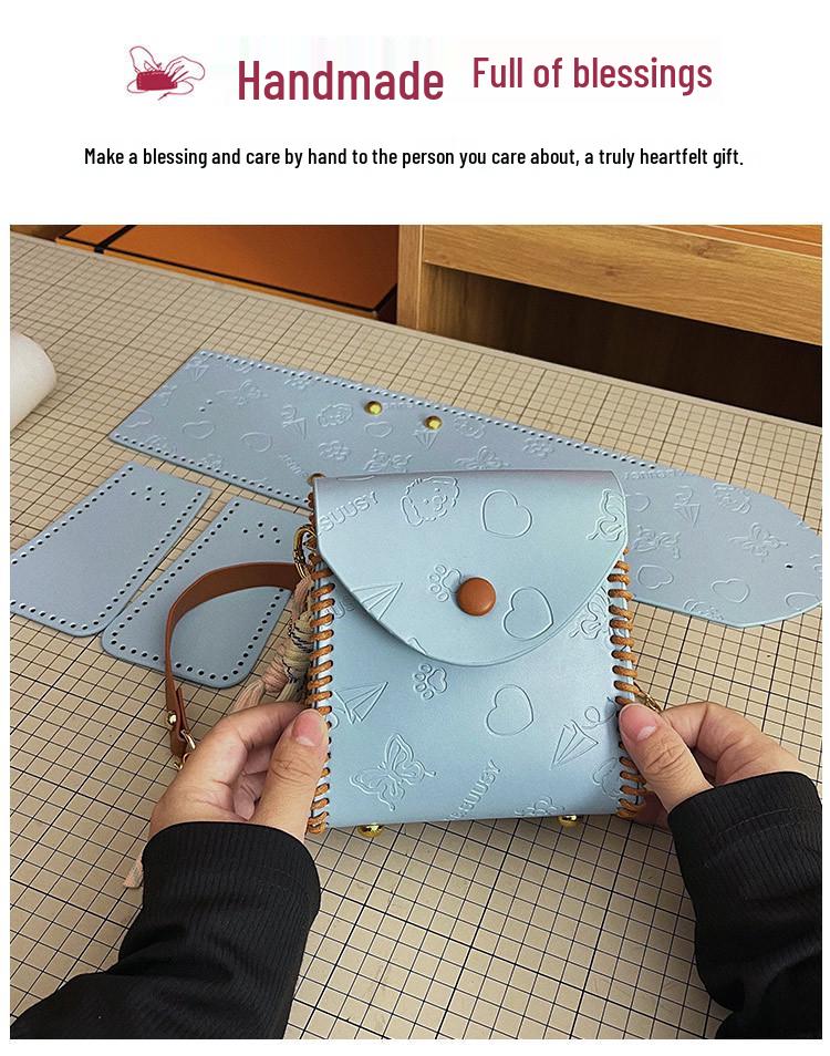 Zestaw DIY Kolorowy Mini Portfelik na Monety i Telefon Torba Crossbody dla Kobiet