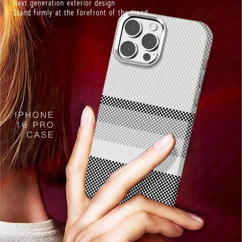 Carbon Fiber Magnetic Phone Case IPhone 18 Pro Max 17 Shockproof Protective Cover