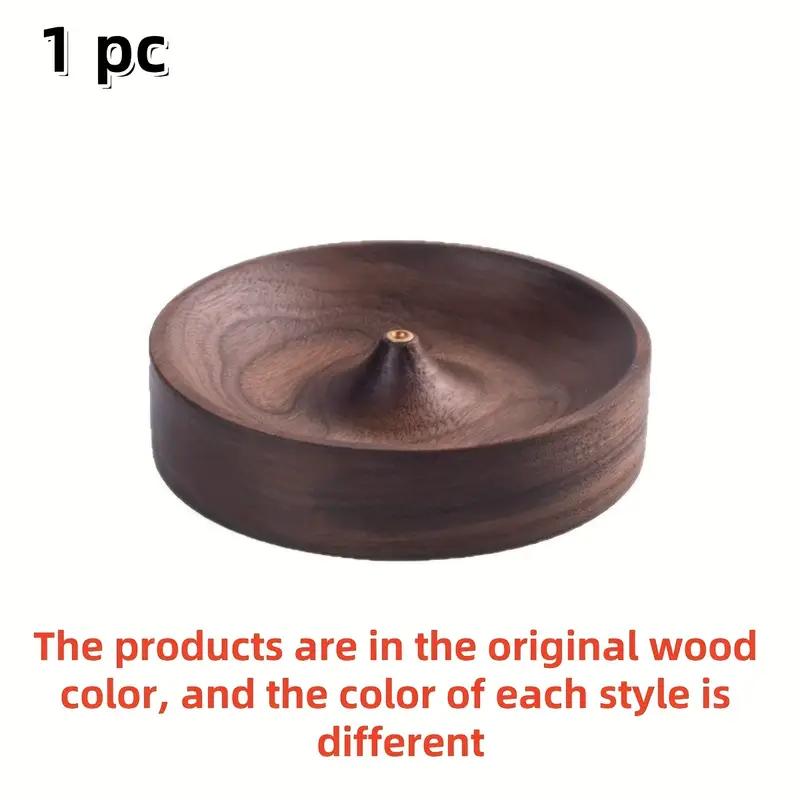 

Solid Wood Incense Holder, Handmade for Meditation & Home Decor. Natural Grain, No Power Needed - Spiritual Holiday Gift