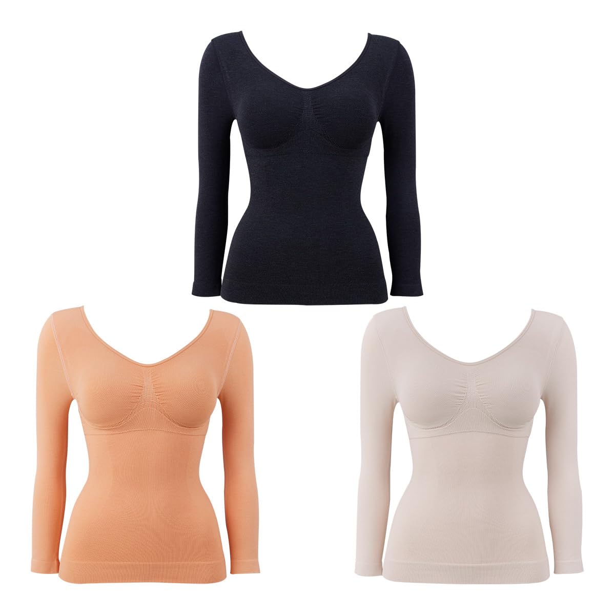 

Genie Glamour Shape Warm Fit Зимний Размер 4L Японский Комплект из 3 Предметов, Женское Формирующее Белье, Влагоотводящий, Теплогенерирующий, Бюстгальтер, Heattech, (аутентичный