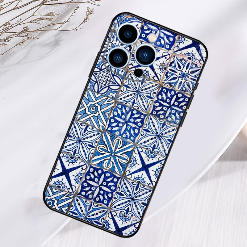 Moroccan Pattern Phone Case For iPhone 17 Air 16 15 14 13 11 12 Pro Max Plus 12 13 Mini 16e 17 Pro Max Cover