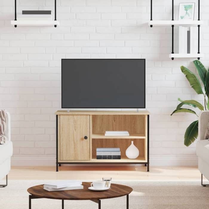VidaXL Meuble TV Chêne sonoma 80x40x50 cm Bois d'ingénierie 832769