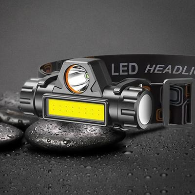 Stepless Dimming Mini Headlamp Led Headlight Brightness Adjustable Usb Rechargeable Portable Flash Torch Light Head Lamp