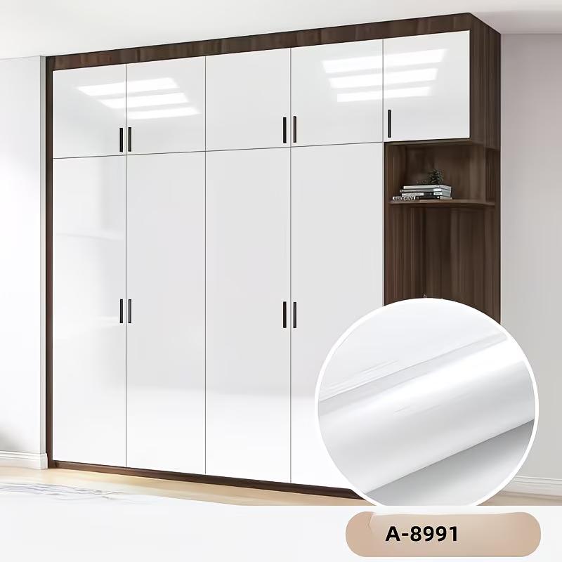 1PC 10m/393.7inch Self-Adhesive Wall Sticker - Modern Glossy Surface, Easy Peel and Stick Installation