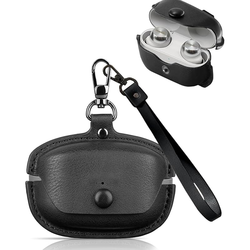 

For Technics EAH-AZ100 for case leather with lock With carabiner Full protection Fall prevention Shockproof dustproof Scratch prevention fingerprint