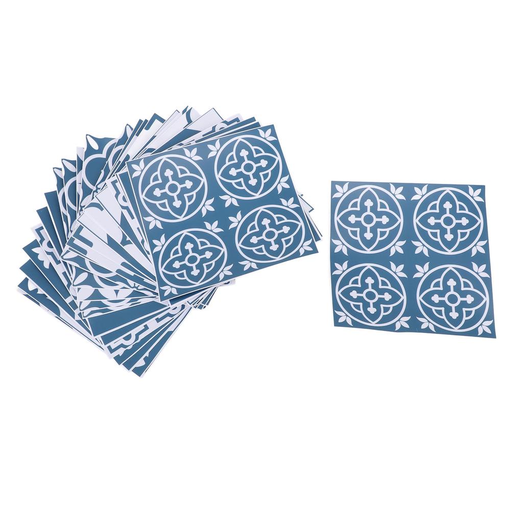 24 buc. autocolant faianta autoadeziv cu model floral rezistent la ulei PVC autocolante rafinate pentru faianta pentru