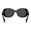 Prada Oval Sunglasses With Logo Acetate Women sunglasses Black PRA13S1AB5S0