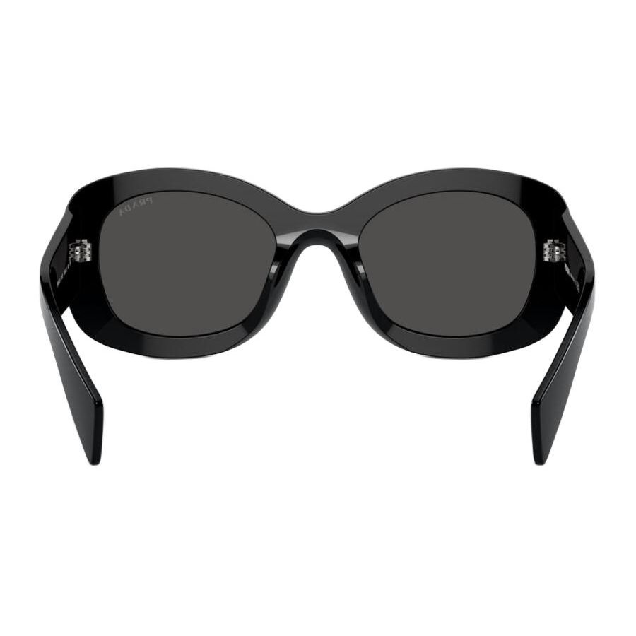 Prada Oval Sunglasses With Logo Acetate Women sunglasses Black PRA13S1AB5S0