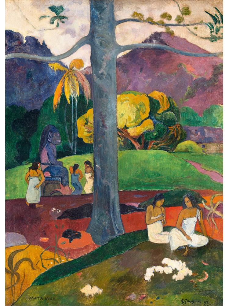

Винтаж HD Печать Поля Гогена Известные Картины Холст Мата Муа Пейзаж Ретро Настенное Искусство Для Современной Гостиной Украшения Дома 30x40cm No Frame