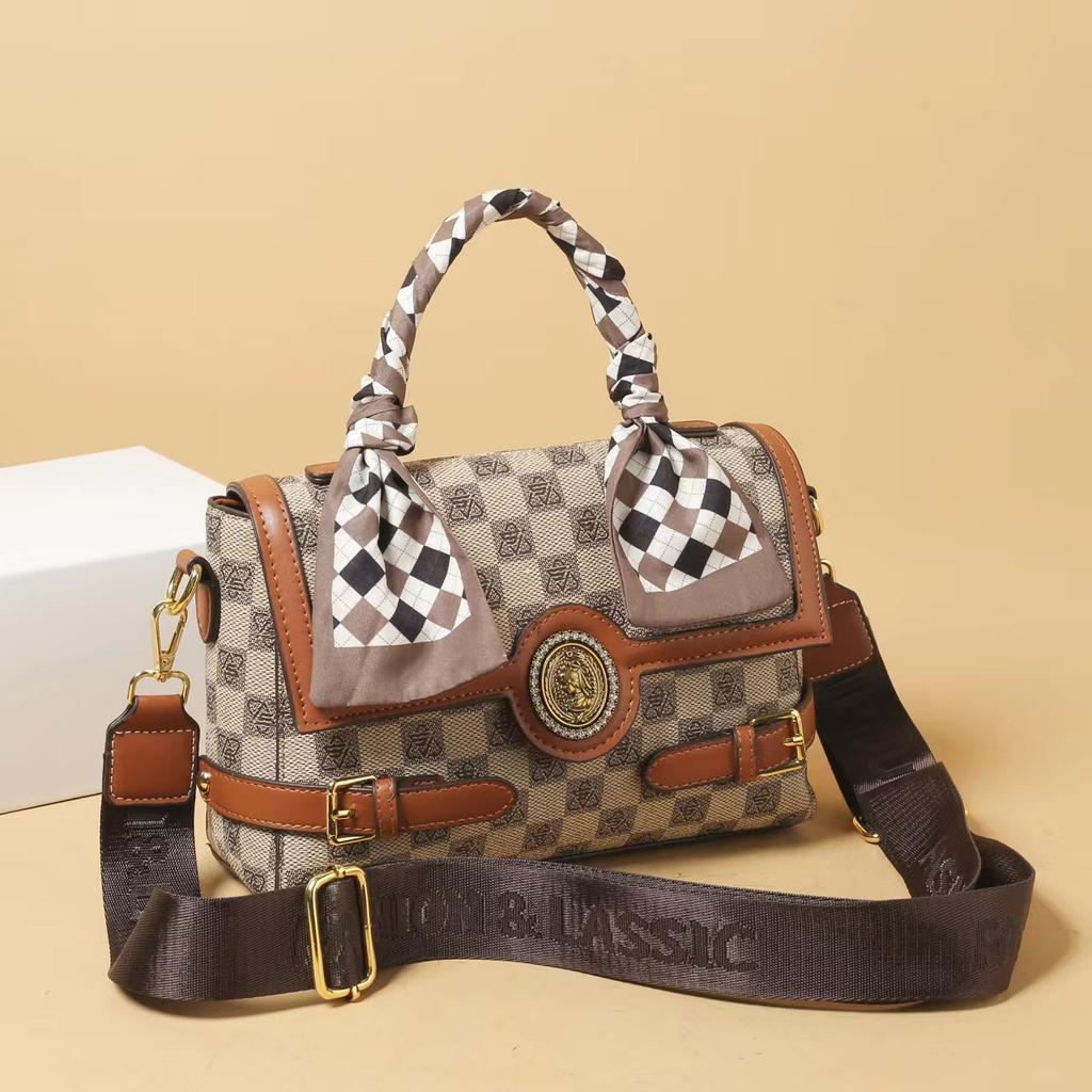 Fashion Printed Handbag, High-End Light Luxury Oblique Span Bag, Shoulder Bag.