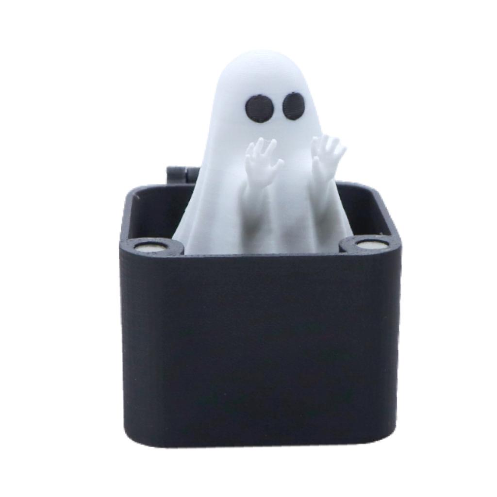 Halloween Middle Finger Cute Ghost Statue Creative Prank Parody Stress Relieving Puzzle Office Desk Decoration Halloween Gift