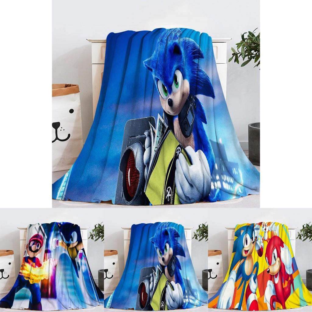 Cozy Sonic Anime Series Fleece Blanket Soft Plush Throw For Year Round Comfort