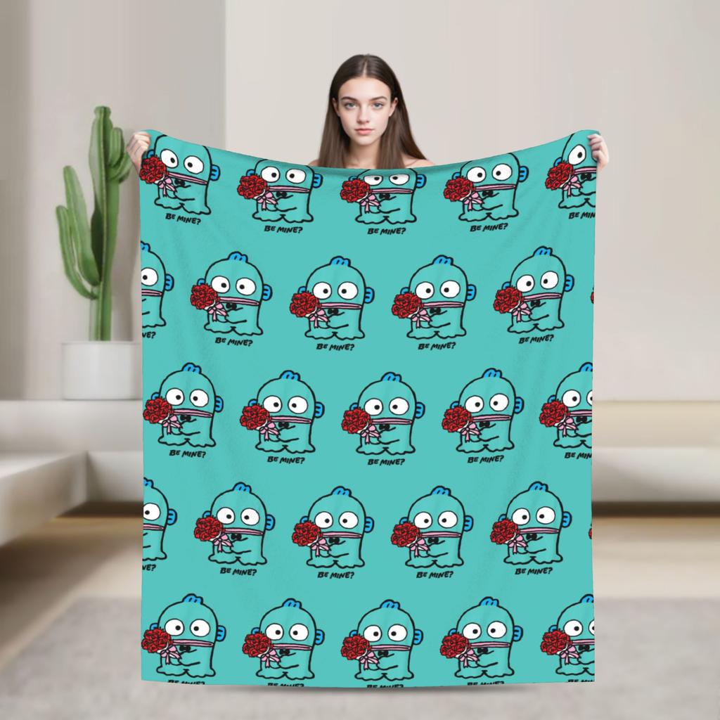Hangyodon Hang in There Blanket Cover Fleece  Super Warm Throw Blanket for Bedding Couch Bed Rug
