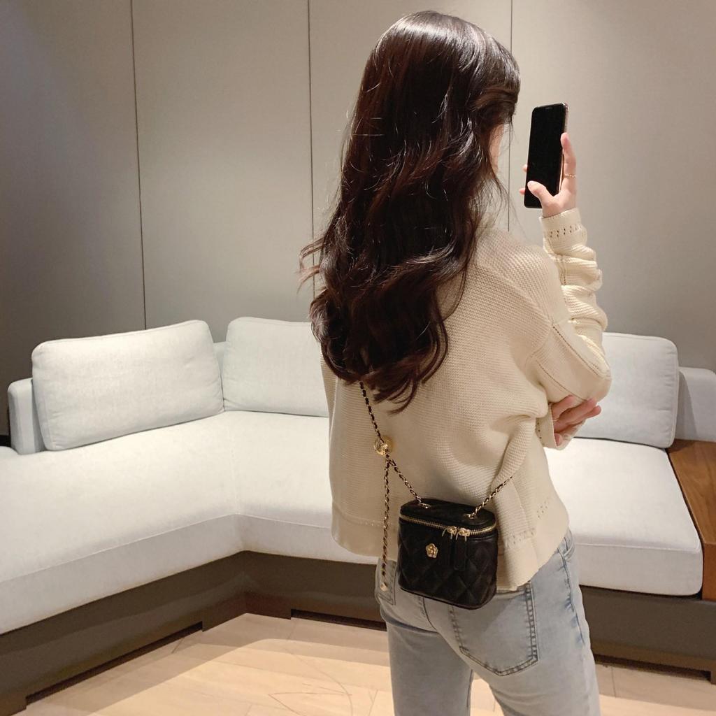 Camellia Ringer Chain Box Kleine Tasche Weibliche Mini One Shoulder Umhängetasche für Frauen