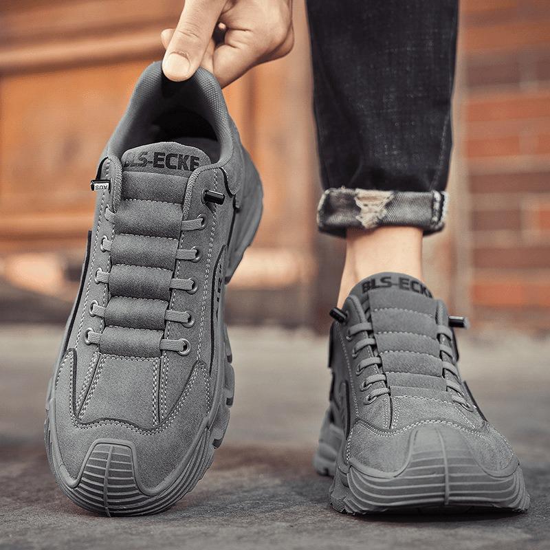 Men's Non-Slip Wear-Resistant Slip-On Work Shoes for Spring 2025