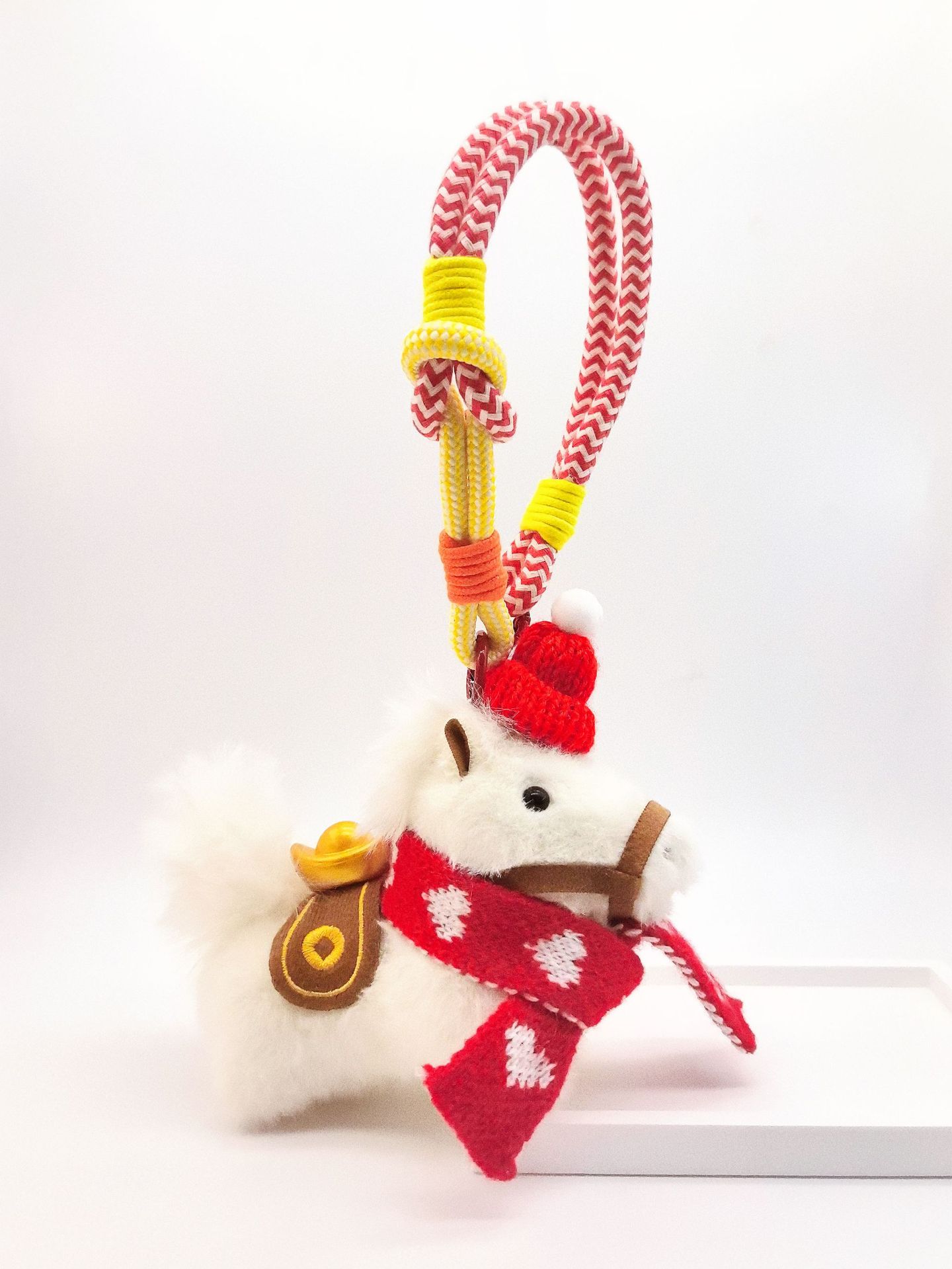 

Cute Horse Mascot Pony Doll Simulation Doll Keychain Plush Toy Doll Street Trend
