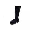 Popular long boots women's 2025 new autumn thin thick-soled knee-high knight boots small long boots