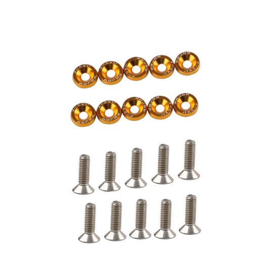 

1 Комплект M6 Стабильная шайба болта Яркая нержавеющая сталь Изысканная Легко установить Шайба крыла для мотоцикла