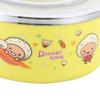 Baby Children Bowl Cartoon 304 Stainless Steel Rice Feeding Bowl with Lid Tableware