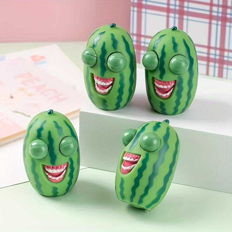 Creative Watermelon Pop Out Eyes Squishy Fidget Toys Stress Relief Balls Slow Rebound Fruit Squeeze Toy For Kids Birthday Gifts