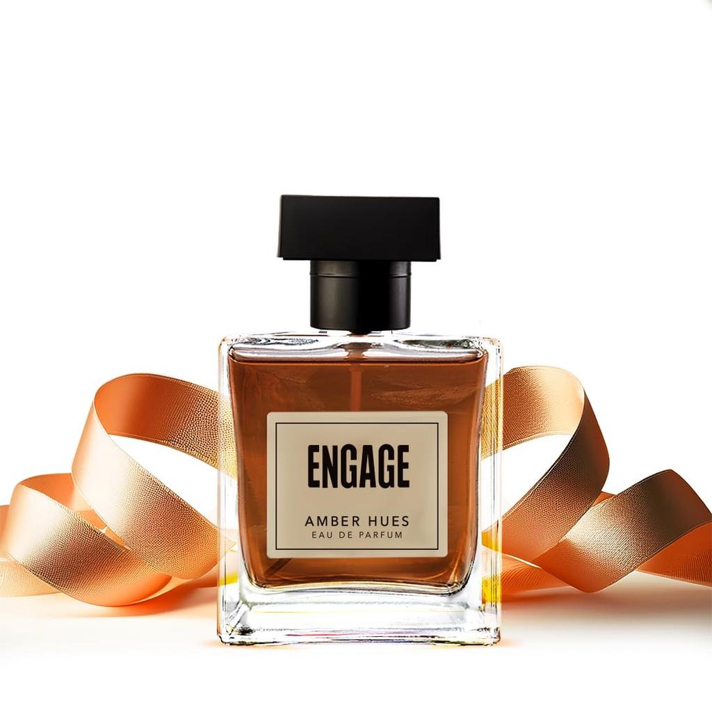 Engage Amber Hues Perfume For Men Long Lasting Ambery Warm Fragrance 100ml Ideal Gift For Special Occasions