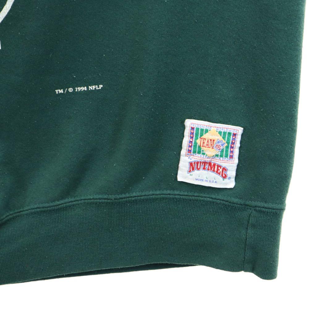 NUTMEG 90s Old Packers Long Sleeve Trainer XL Brushed Back of Sweatshirt Men's Used