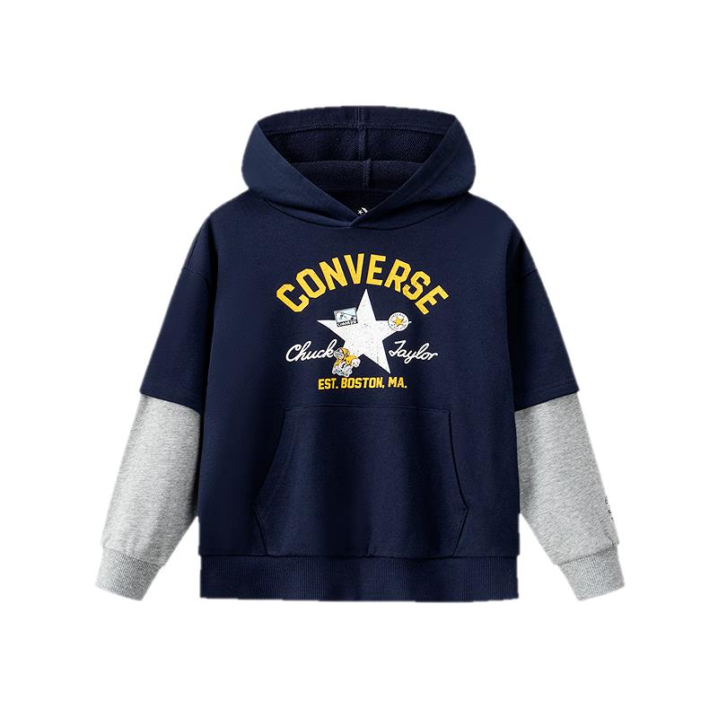 Converse Boys Hooded Letter Print Sweatshirt XL