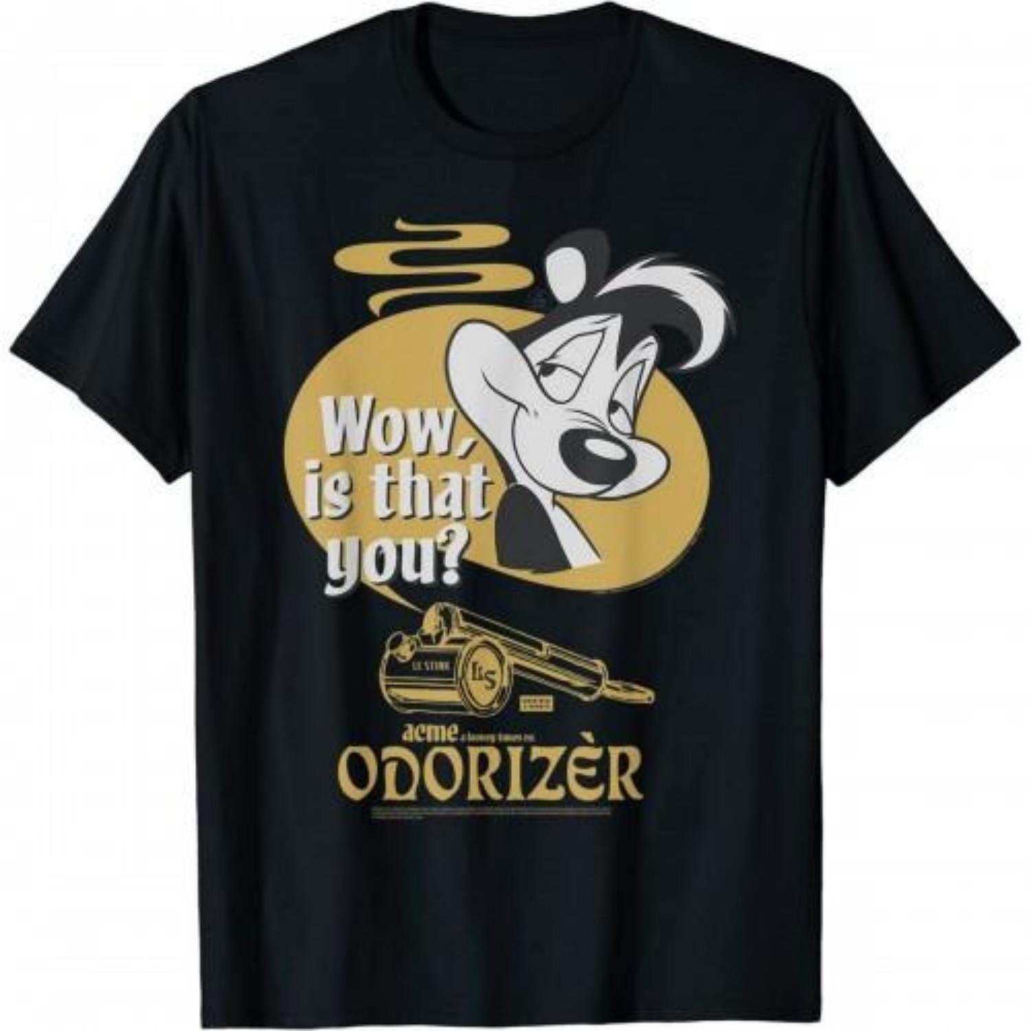 

Looney Tunes Mens Odorizer Pepe Le Pew Cotton T-Shirt S чёрный