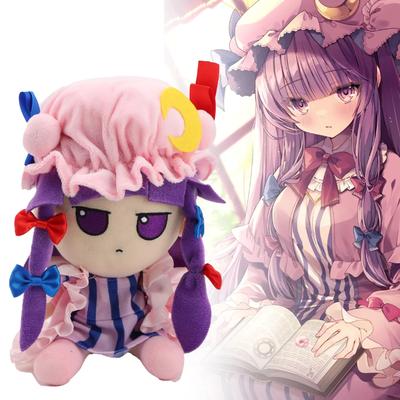 20cm Kawaii Patchouli Knowledge Plush Toy Touhou Project Plushie Anime Moriya Suwako Hakurei Reimu Stuffed Dolls Birthday Gifts