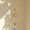 Crystal Sun Catcher: Natural Amethyst Lotus Ornament for Windows and Gardens, Rainbow Maker.