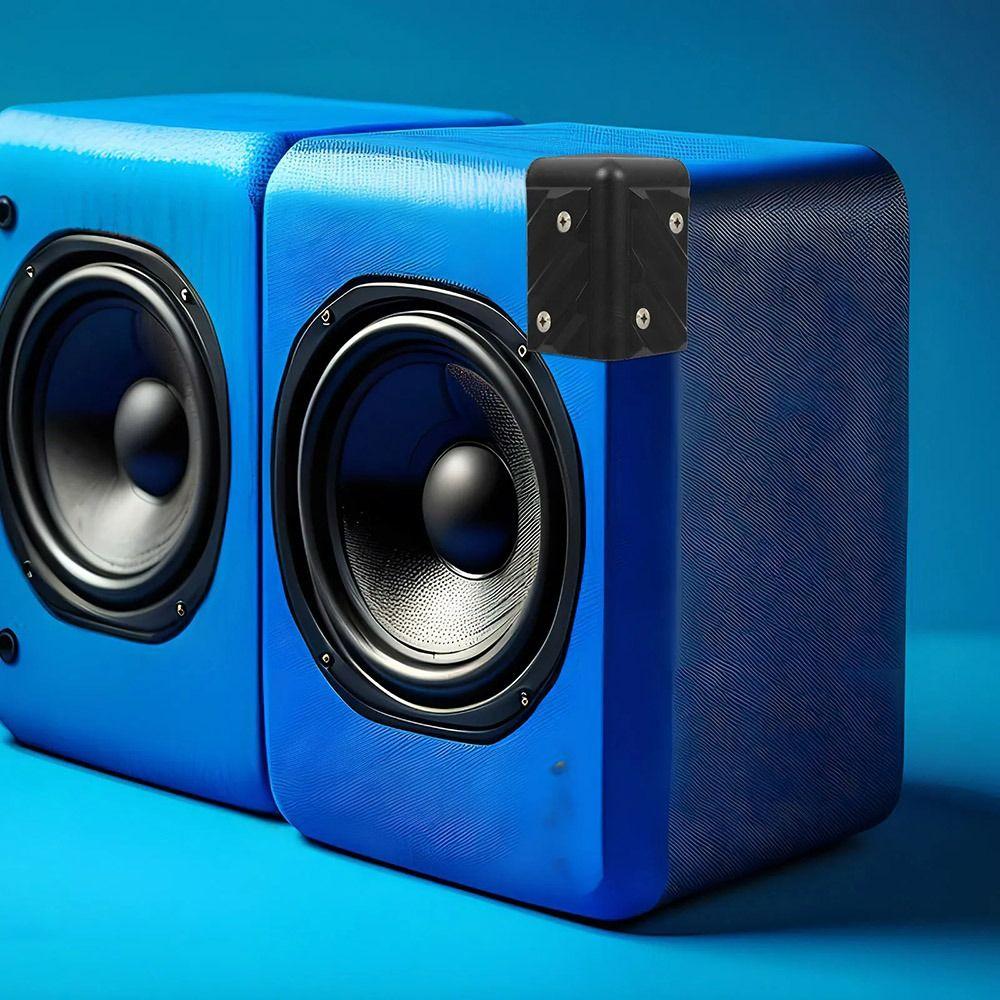 1/4Pcs Black Speaker Corners Plastic Corner Guards  Guitar Amplifier Stage Cabinets Accessories