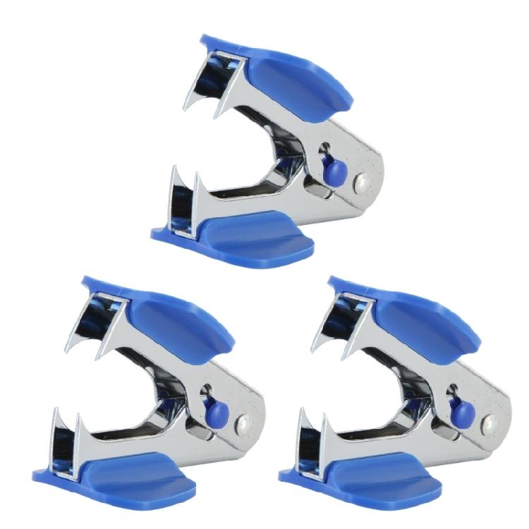 3Pcs Professional Portable Staple Remover Ergonomic Handle Metal Staple Puller Extractor Tool For School Office Supplies