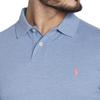 Polo Ralph Lauren FW23 Embroidered Pony Logo Long Sleeve Polo Shirt Men tops Light-Blue 710680790013