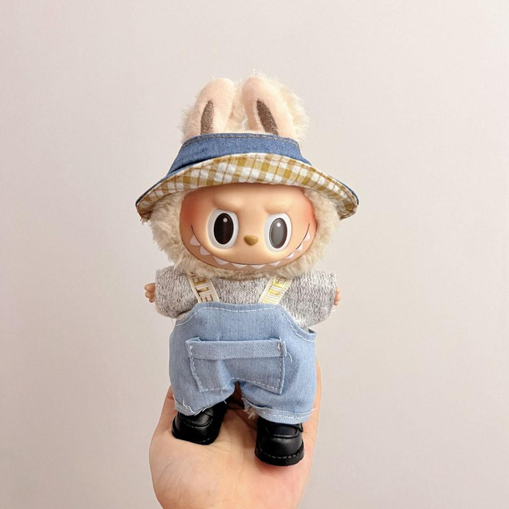 Niedliches Freizeitkleidungsset für 17 cm Labubu Vinylpuppe DIY Ankleidekleidung Requisiten Zubehör