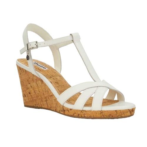 Dune London Damen/Damen Keep Leder T-Riemen Keilsandalen