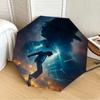 1pz Ombrello Pieghevole Automatico Michael Jackson, Design Pieghevole Portatile, Accessorio Casual da Esterno L1202018