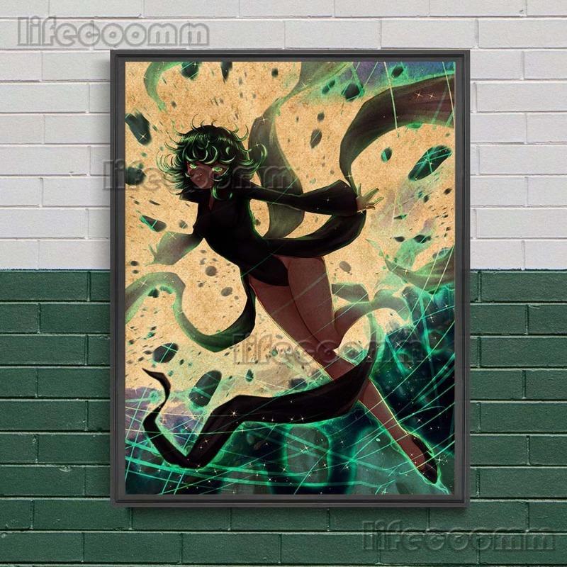 

Винтажный аниме-арт на стену «Ванпанчмен» Псайкос Тацумаки Холст Картина Постер Уникальный домашний декор для поклонников аниме 21cm×30cm NoFrame