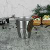Shangqi 300ml Double-Layer Stainless Steel Stepped Cup