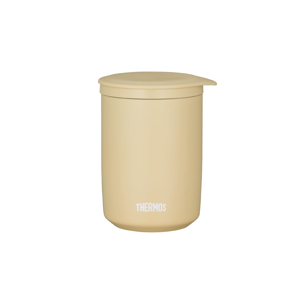 Tea Thermos Vacuum Insulated Tea Tumbler 500ml Sand Beige SDBE [With Strainer] JTB-500FI