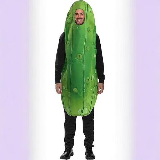 Unisex Adult Halloween Kimchi Jumpsuit Costume - Fun Fruit Role-Playing Outfit for Men & Women