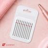10PCS Drop Shape Nail Milling Cutters Fine Grit Diamond Nail Drill Bit Set for Nail Prep Shaping Cuticle Cleaning Nail File Bit Sets Universal 2.35mm