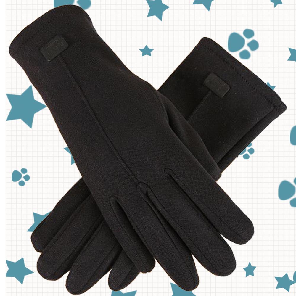 Warm Gloves Three-Line Cycling Rabbit Velvet Men'S And Women'S Fashion Cold-Proof Touch Screen Velvet Outdoor Autumn And Winter Gloves