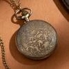 Vintage Roman Numeral Hollow Pocket Watch, Large Size Time Gear Watch, Classic Creative Retro Gear Pocket Watch for Daily and Memorial Use