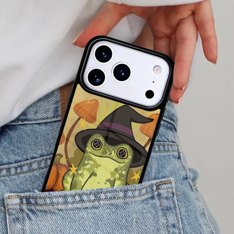 Witch Frog Phone Case for iPhone 17ProMax 12 13 14 15 16e 17 Pro Max Plus Air Cover