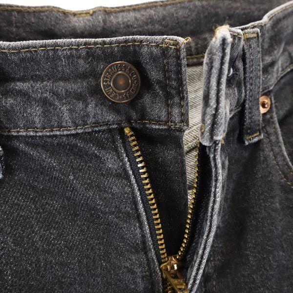 Levi's 90s 552 Made In Japan Straight Denim Pants W27 Black Denim Jeans Women Used