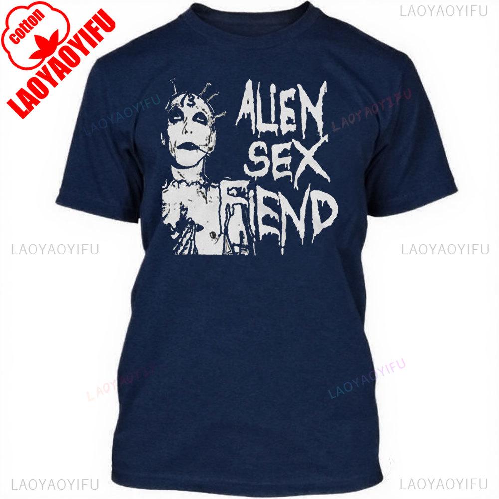 Alien Sex Fiend T-Shirt Virgin Prunes Christian Death Sisters Unisex Tees Fit Sweatshirt for Daily Wear Short Sleeve T-shirts