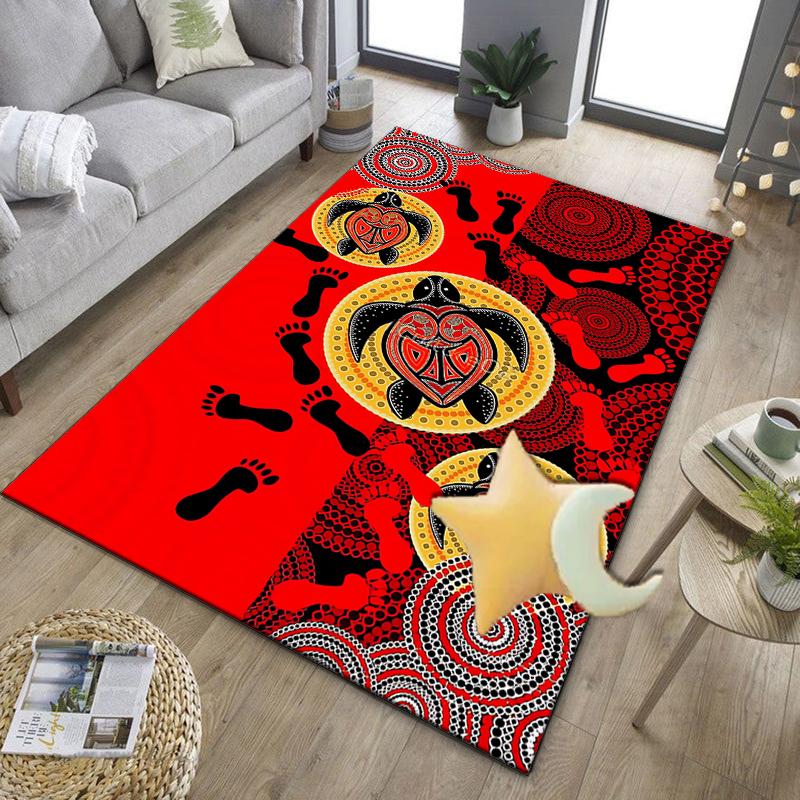 Australian Aboriginal Style Office Rug Chair Mat, Entryway Carpet, Suitable for Front Door, Bedroom, Living Room, Desk, Holiday Gift