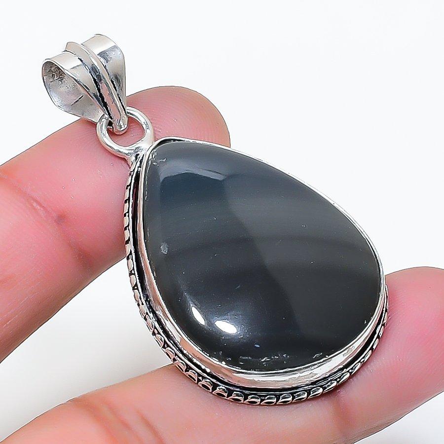 Natural Kambaba Jasper Gemstone 925 Sterling Silver Jewelry Pendant 1.85  AP-15816