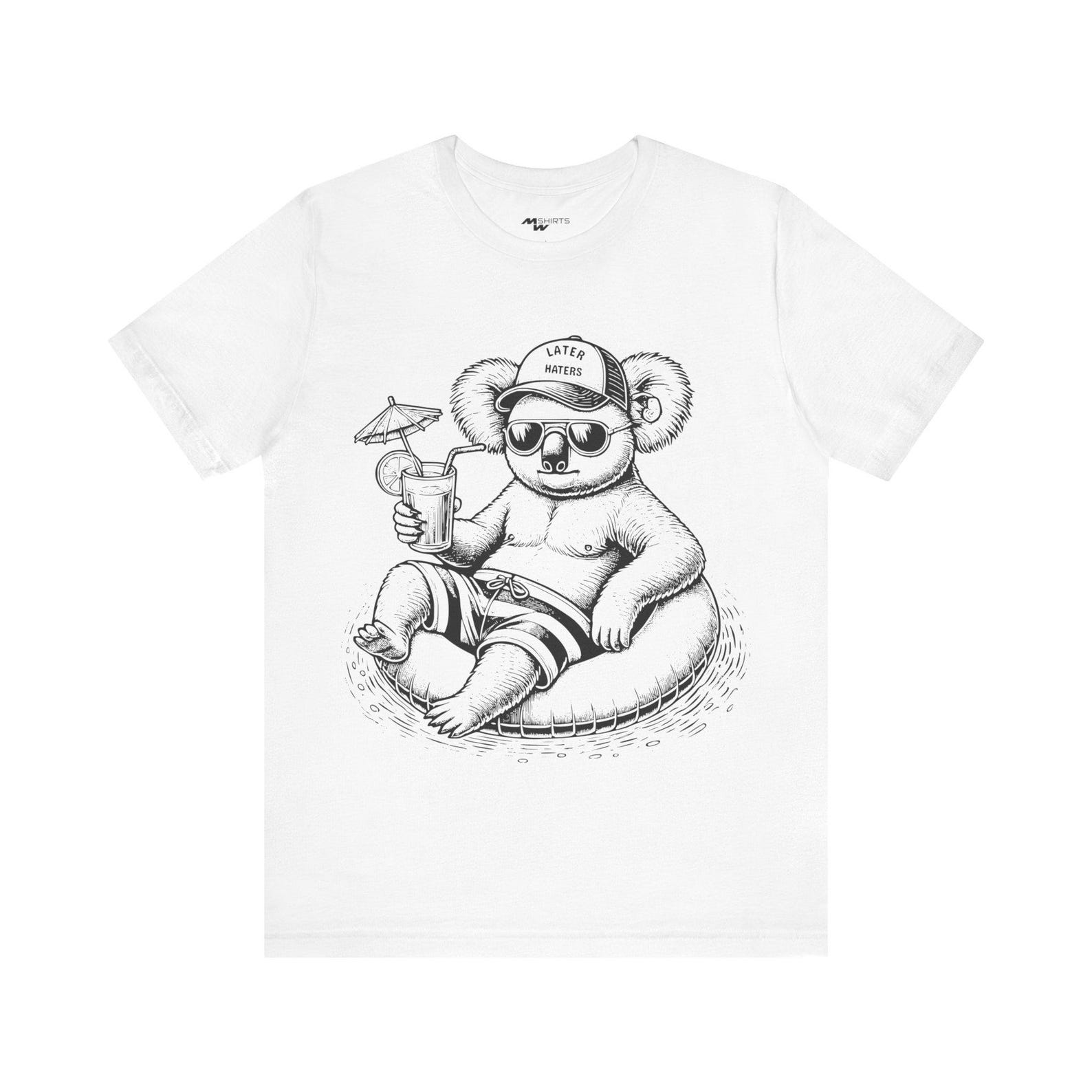 Chill Koala T-Shirt: Relaxed Summer Vibes Unisex Tee L